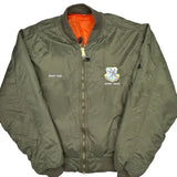 Vintage Ssgt Fox Unbranded Bomber Jacket - XL Green Nylon