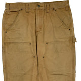 Carhartt Double Knee Carpenter Trousers - 35W 30L Brown Cotton
