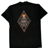 Harley Davidson Graphic T-Shirt - Medium Black Cotton