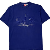 Walt Disney World Mickey Inc Graphic T-Shirt - XL Blue Cotton