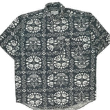 Guess Short Sleeve Shirt - Large Grey Cotton