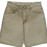 Wrangler Denim Shorts - 32W 9L Beige Cotton