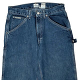 Calvin Klein Jeans Double Knee Carpenter Shorts - 28W 11L Blue Cotton