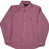 Ralph Lauren Striped Shirt - XL Red Cotton