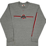 Ohio State Buckeyes Nike College Long Sleeve T-Shirt - Medium Gray Cotton