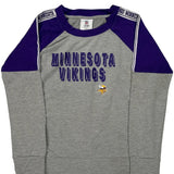 Age 12-13 Minnesota Vikings N.F.L. Team Apparel Long Sleeve T-Shirt - Large Grey Cotton