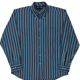 Tommy Hilfiger Striped Shirt - Large Black Cotton