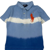 Age 5 Polo By Ralph Lauren Striped Polo Shirt - XS Blue Cotton