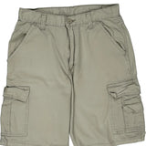 Wrangler Cargo Shorts - 30W 10L Beige Cotton
