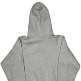 Reverse Weave Champion Spellout Hoodie - Small Gray Cotton