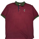 Walt Disney World Disney Cartoon Polo Shirt - XL Burgundy Cotton