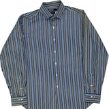 Polo By Ralph Lauren Striped Shirt - Large Black Cotton