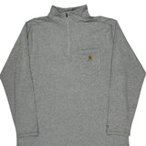 Carhartt 1/4 Zip - XL Grey Cotton