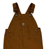 Age 3 Carhartt Double Knee Overalls - XS Brown Cotton
