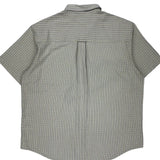 Chaps Ralph Lauren Striped Short Sleeve Shirt - XL Beige Cotton