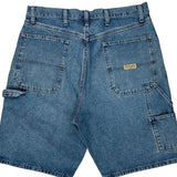 Wrangler Carpenter Shorts - 33W 10L Blue Denim