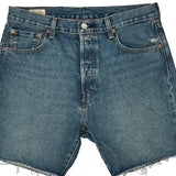 Levis Denim Shorts - 34W 9L Blue Denim