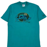 Basketball Tournament Hanes Single Stitch T-Shirt - XL Green Cotton