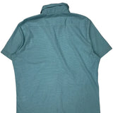 Lee Short Sleeve Shirt - Large Blue Cotton