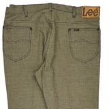 Lee Checked Trousers - 37W 31L Brown Cotton