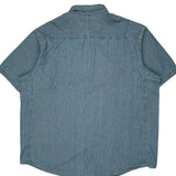 Wrangler Denim Shirt - 2XL Blue Cotton