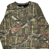 Mossy Oak Long Sleeve T-Shirt - 2XL Brown Cotton Blend