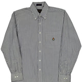 Chaps Ralph Lauren Striped Shirt - Medium Black & White Cotton