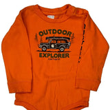 Age 24 Months Carhartt Graphic Overalls - 2XS Orange Cotton