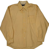 Tommy Hilfiger Shirt - Large Yellow Cotton