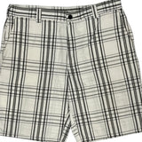 Dickies Checked Shorts - 38W 11L White Cotton
