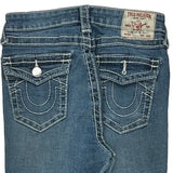 Made In USa Halle True Religion Skinny Jeans - 28W UK 8 Blue Cotton