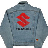 Suzuki Lee Graphic Denim Jacket - XL Light Wash Denim