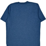 Carhartt Spellout T-Shirt - Large Blue Cotton