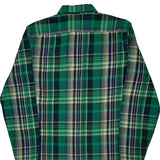 Levis Checked Flannel Shirt - Large Green Cotton