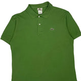 Lacoste Polo Shirt - Small Green Cotton