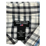 Polo By Ralph Lauren Checked Short Sleeve Shirt - 2XL Black & White Cotton
