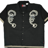 Mystic Origins Pineapple Connection Graphic Hawaiian Shirt - 2XL Black Polyester