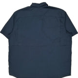 Carhartt Short Sleeve Shirt - 2XL Blue Polyester Blend