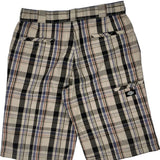 Regular Fit Dickies Checked Shorts - 34W 13L Beige Cotton