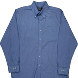 Stretch Non Iron Ralph Lauren Slim Fit Shirt - XL Blue Cotton