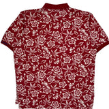 Polo Sport Floral Polo Shirt - Large Red Cotton