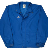 Adidas Windbreaker - Small Blue Polyester