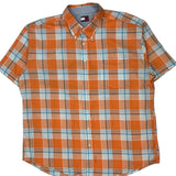 Tommy Hilfiger Checked Short Sleeve Shirt - 2XL Orange Cotton