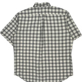 Ralph Lauren Checked Short Sleeve Shirt - Large Grey Cotton