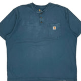 Carhartt T-Shirt - 2XL Blue Cotton