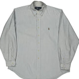 Ralph Lauren Striped Shirt - XL Gray Cotton