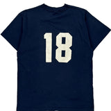 18 Unbranded Single Stitch T-Shirt - Large Navy Cotton