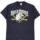 Bald Eagle Anvil Single Stitch T-Shirt - XL Navy Cotton