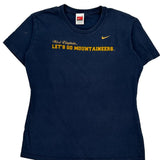 West Virginia Mountaineers Nike T-Shirt - Large Navy Cotton