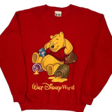 Made In USA Disney Sweatshirt - Medium Red Cotton